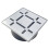 Frosch Bruser Drain Grate Kit 4 """" Rustfrit stål - Dash Design (børstet) 1