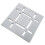 Frosch Bruser Drain Grate Kit 4 """" Rustfrit stål - Dash Design (børstet) 2