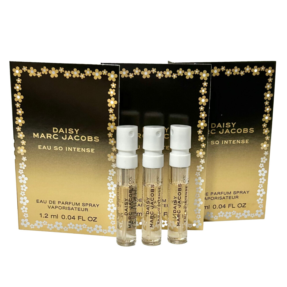 Marc Jacobs Daisy Eau So Intense Sample Women Perfume Spray 1.2 ml / 0.04 oz - set of 3