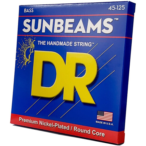 DR Strings Sunbeam - Nickel Plated Round Core 5 String Bass 45-125 1
