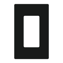 Lutron CW-1B-BL Claro Single Gang Rocker Wallplate Fekete