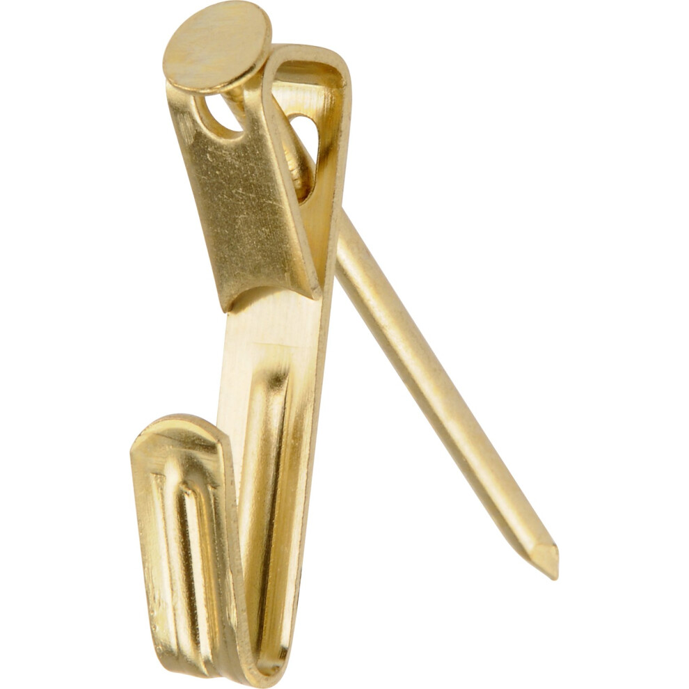 Hillman 122304 Brass Conventional Picture Hanger 3 Pack 50Lb 008236695731