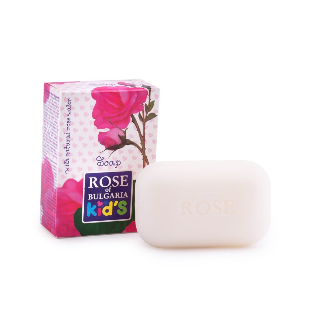 Rose Of Bulgaria Paraben Free Baby Kids Children Soap 100 G For Mild And Sensitive Skin With Natural Rose Oil Camomile And Pure Rose Water Biofresh