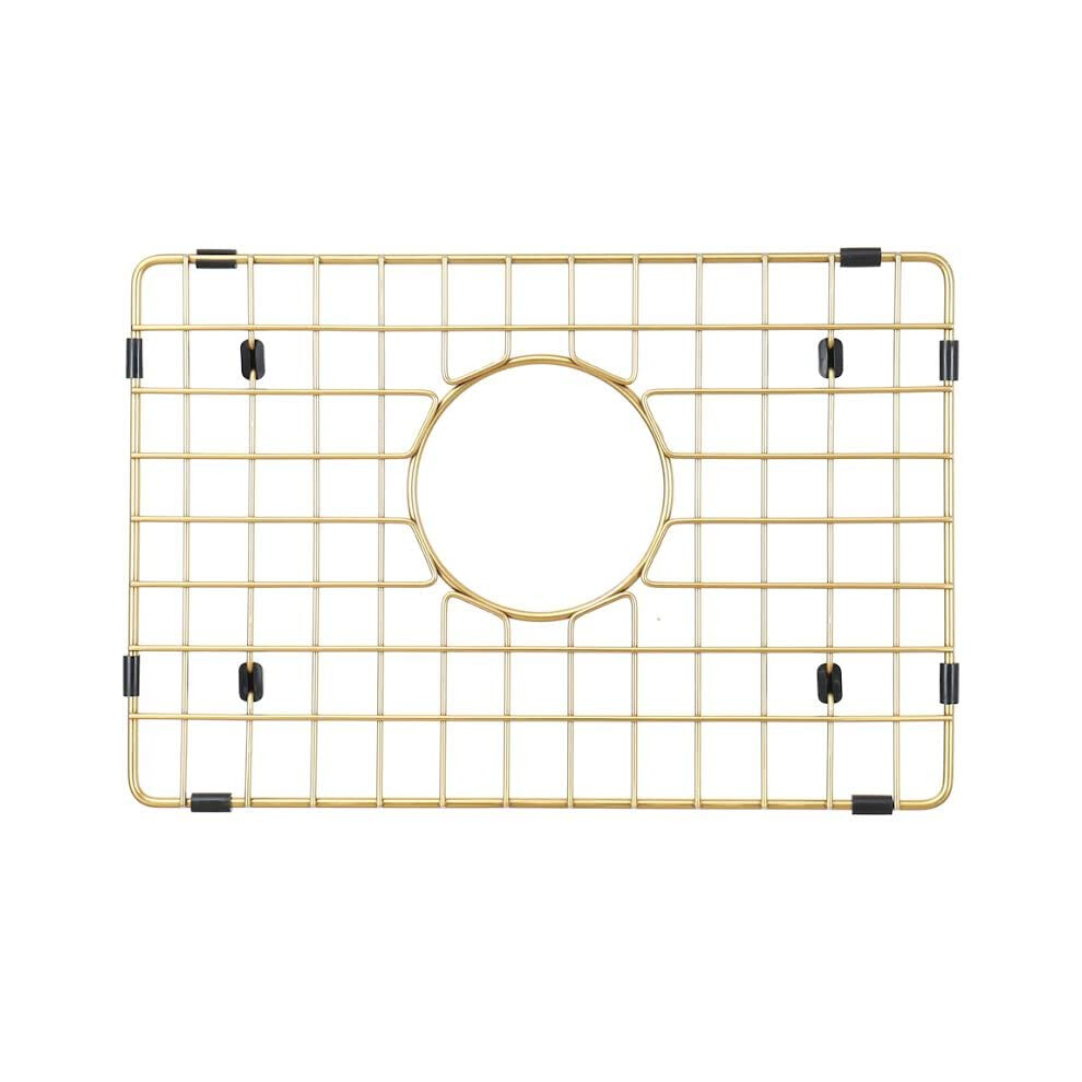 Starstar Gold Sinks Protector Matte 304 Stainless Steel Kitchen Sink Bottom Grid Rack (14 X 11)
