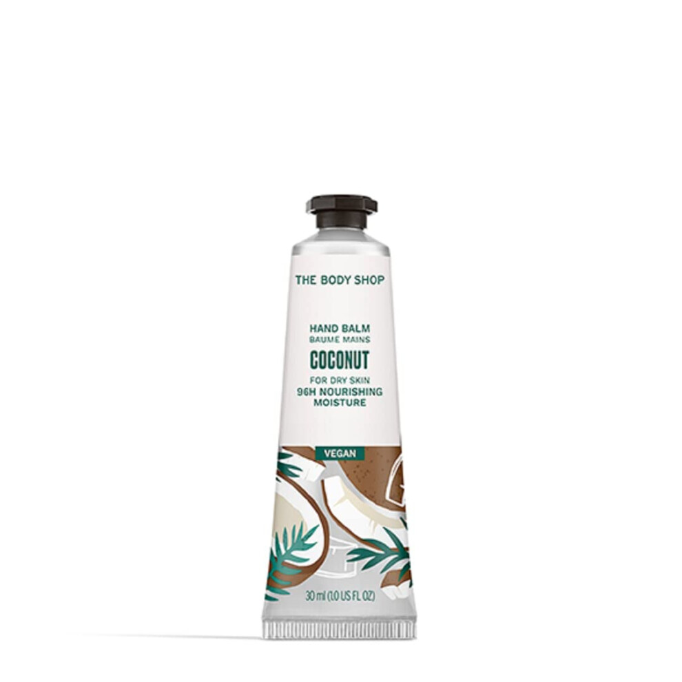 The Body Shop Coconut Hand Cream - Tropical Fragrance  On-the-Go Hydration & Protection - 1.0 oz