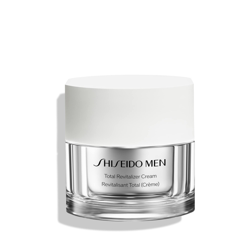 Shiseido Men Total Revitalizer Cream - 50 mL - Anti-Aging Moisturizer - Addresses Five Skin Aging Concerns for Men - Non-Comedogenic - Ideal for Norma