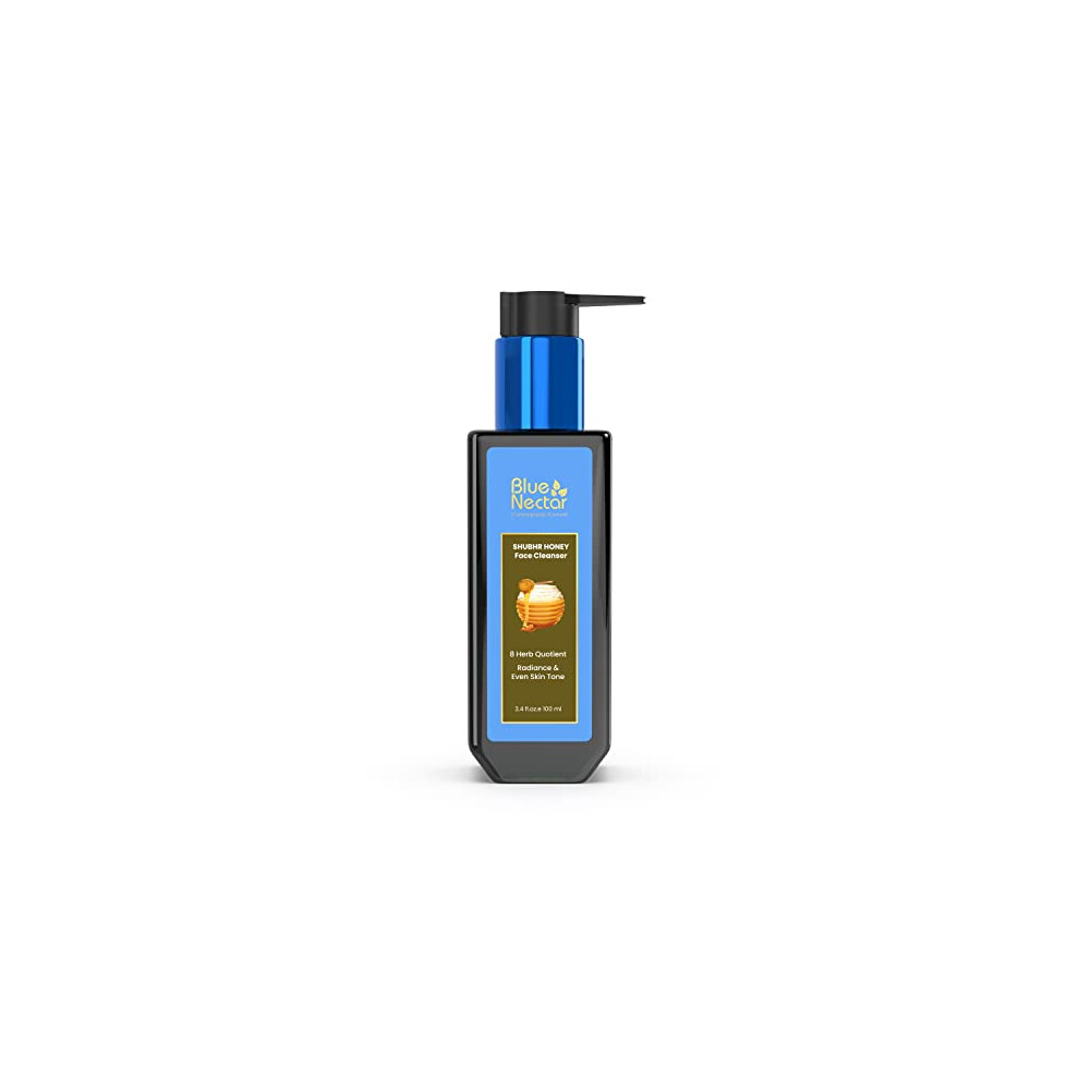 Sininen Nektari Blue Nectar Ayurvedic Tan Removal Face Wash For Glowing Skin | Honey Aloe Vera Detan Face Wash For Dry Skin Oily Skin And Combination Skin |With Natu