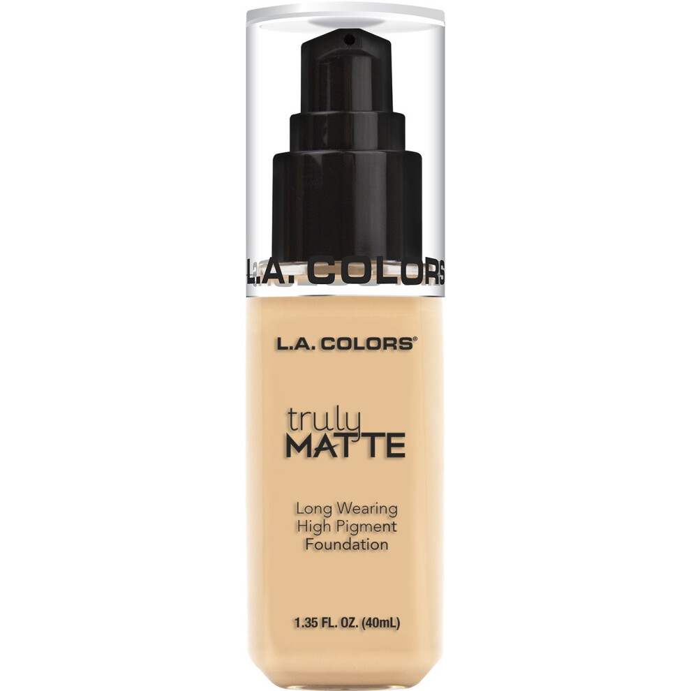 Farby La L.a. Colors Truly Matte Foundation Porcelain 1.35 Fl. Oz.