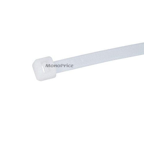Monoprice Kabelbinder 8 inch 40LBS 100 stks/pak - Wit 1