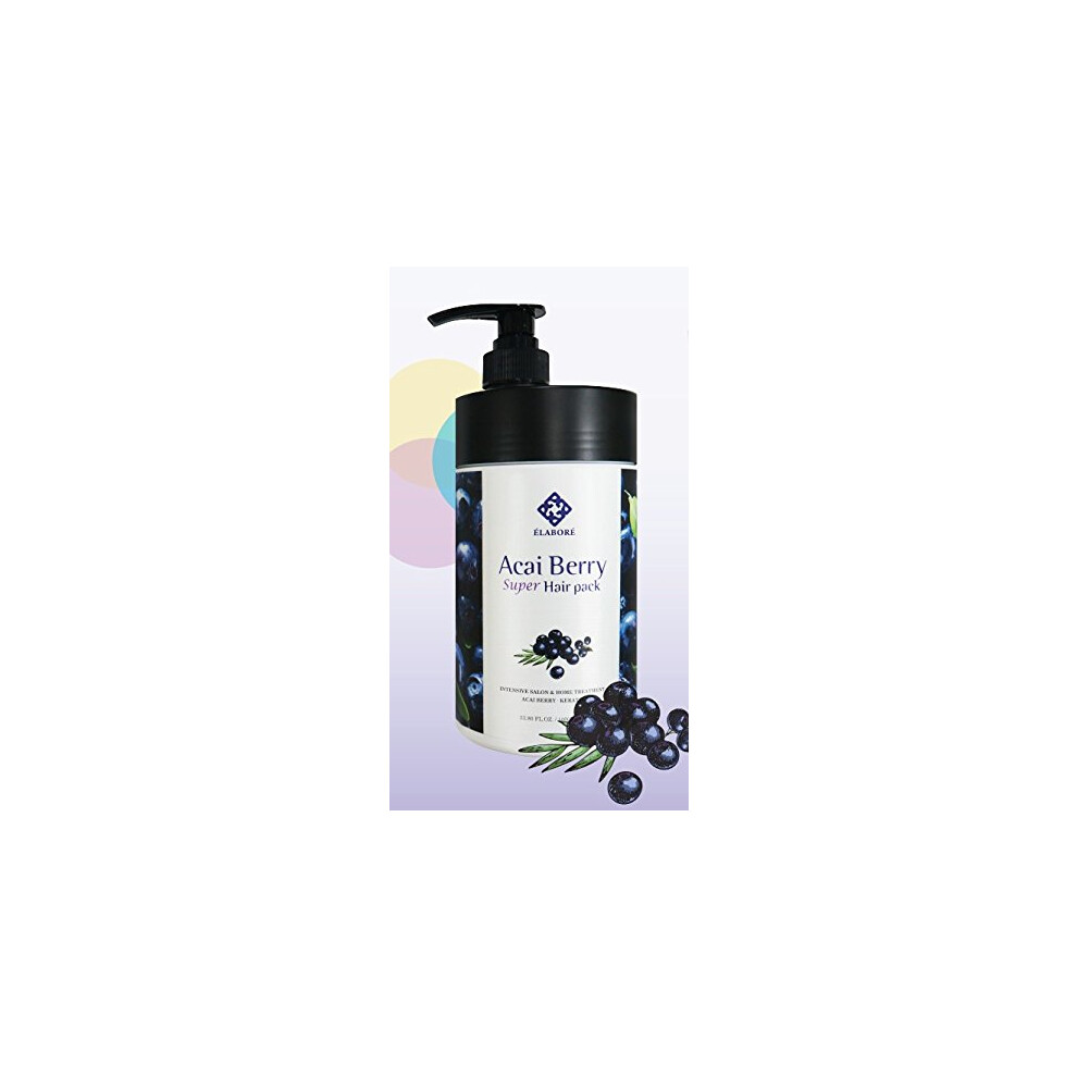 Elabore Acai Berry Super Hair Pack 33.80Fl.oz/ 1000Ml