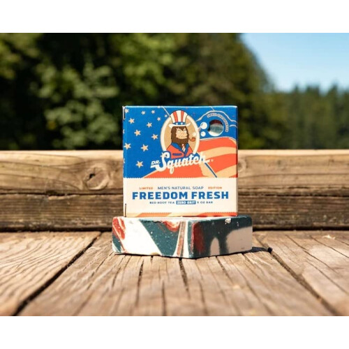 Dr. Squatch All Natural Bar Soap for Men with Zero Grit Freedom Fresh 1