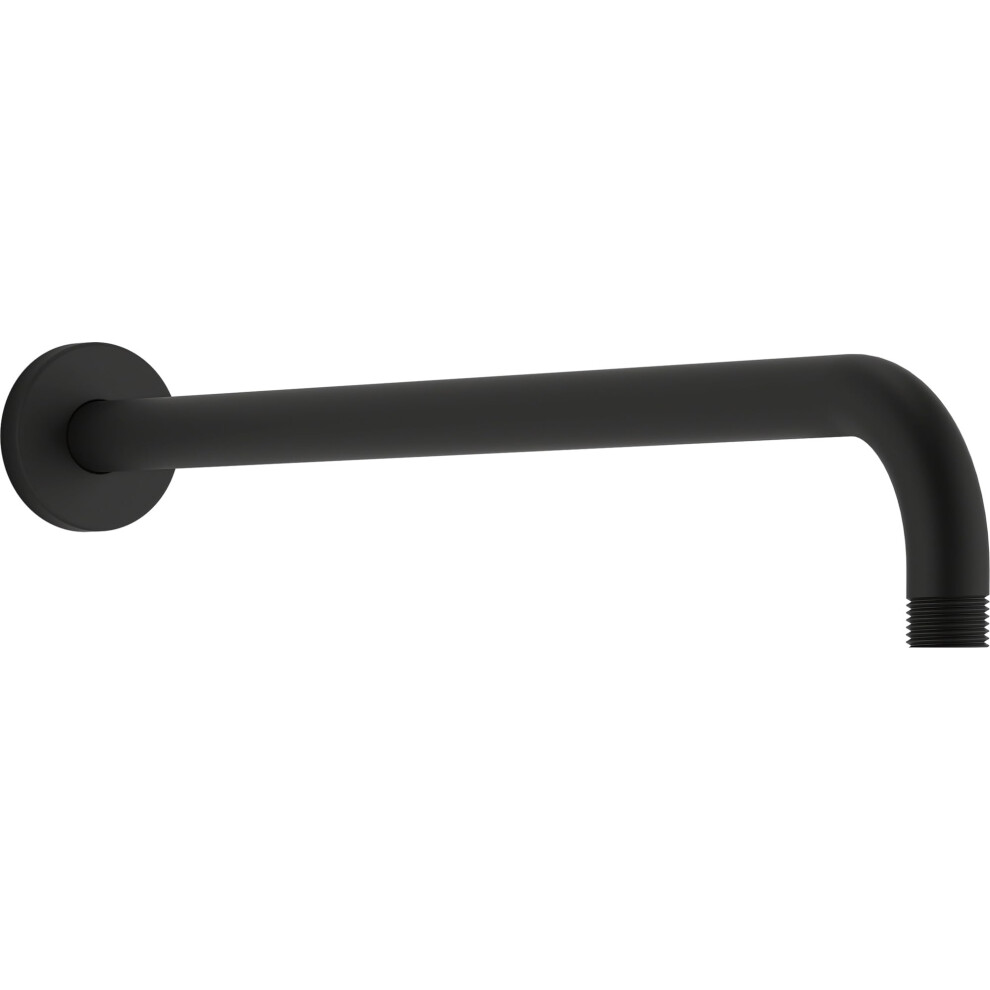 Photos - Shower System Kohler Statement 19 in. Wall-Mount Single-Function Rainhead Arm And Flange 26307-bl 