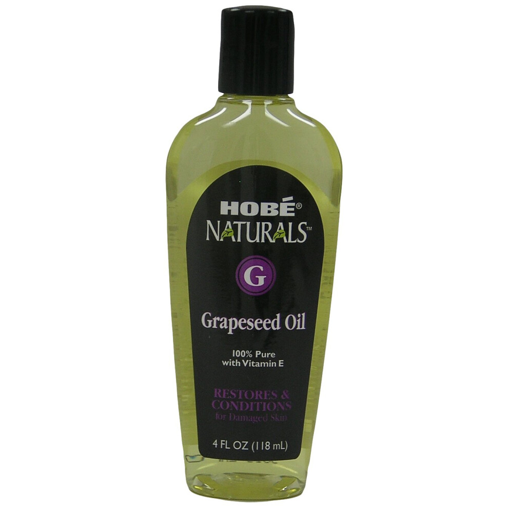 Hobe Labs Hobe Naturals Grapeseed Oil, 4-Fluid Ounce (Pack Of 3)