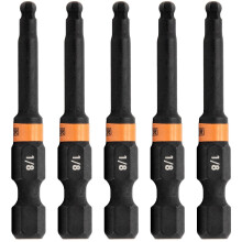 Golys vgu hatlapfeju, 1/8"""" tos meghajt bit - imbuszkulcs fr hatlap. 1/4 gyorskiold S2 acl 2 hvelykes 1/8"""" golys vgu hatlapfeju bitek. (