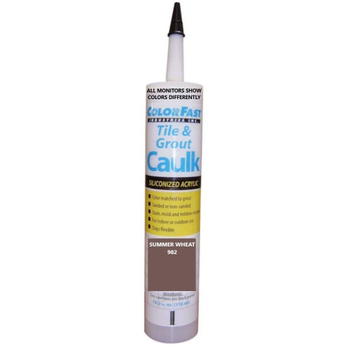 TEC Color Matched Caulk af Colorfast (Unsanded) (982 Summer Wheat)