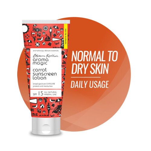 Lozione per schermo solare di Aroma Magic Carrot 100ml