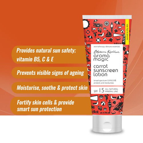 Lozione per schermo solare di Aroma Magic Carrot 100ml 1