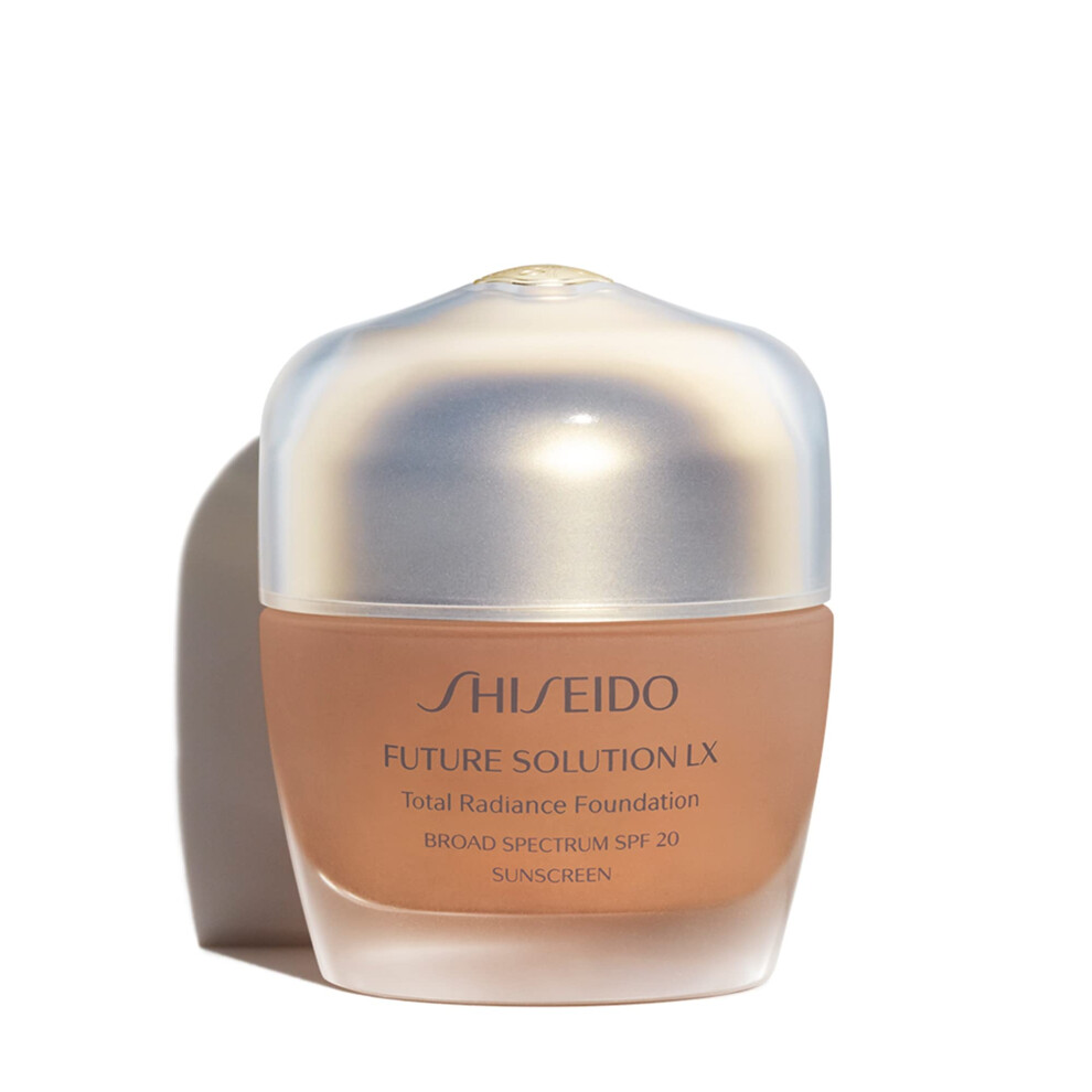 Shiseido Future Solution LX Total Radiance Foundation SPF 20  Rose 4 - Reduces the Look of Pores  Lines & Dark Spots - Non-Comedogenic