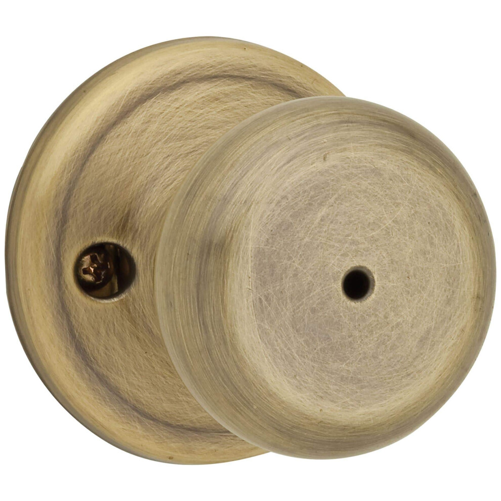 Kwikset 730J 5 Cp Juno Pomello Per Letto/Bagno, Ottone Anticato-image