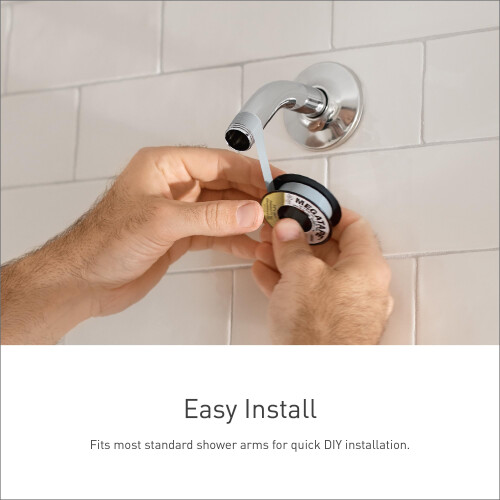 Moen Matte Black Six-Function 4-1/2"""" Diameter Spray Head Eco-Performance Showerhead  6512EP15BL 1
