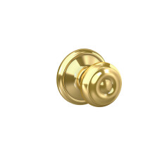 Schlage F10 V GEO 605 Georgian Door Knob  Hall & Closet Passage Lock  Bright Brass
