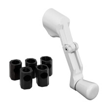 Prime-Line H 3962 Universele gegoten witte inklapbare slinger voor openslaande ramen (per stuk)