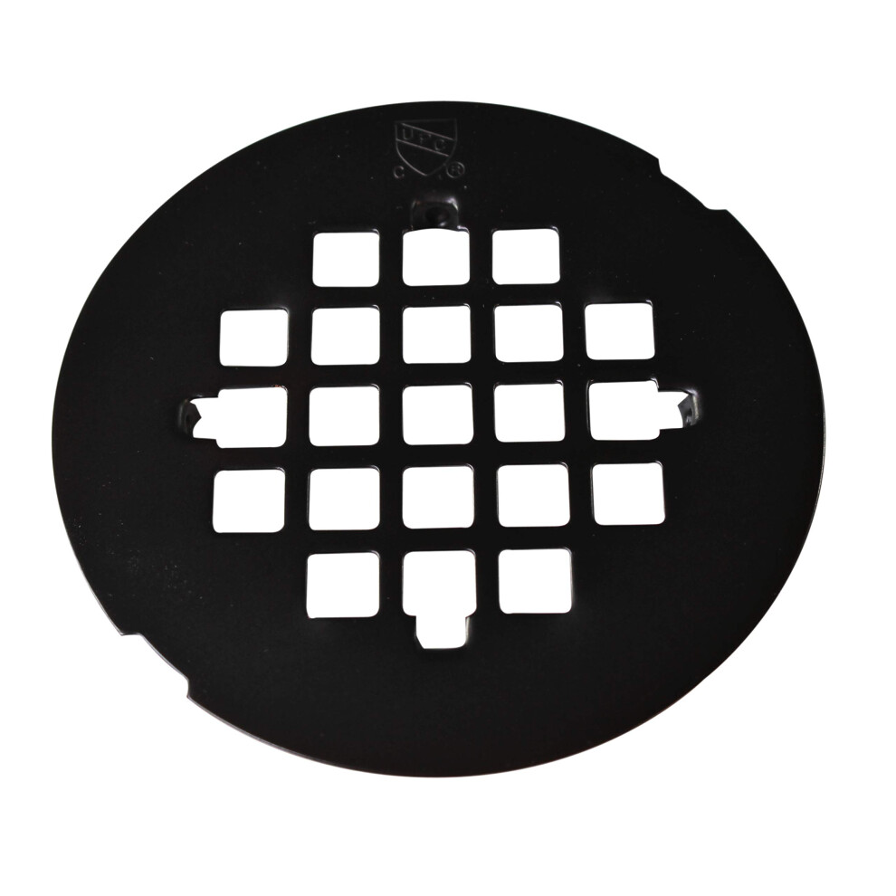 Westbrass 4-1/4"""" Od Casper Brass Snap-In Shower Strainer Grid Oil Rubbed Bronze D319-12 747028319126