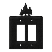 SWEN Products Pine Trees fali tnyr burkolat (Double Rocker Black)