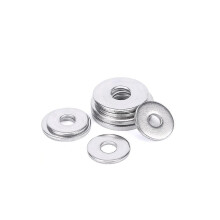 binifiMux 100pcs M4 x 12mm x 1mm Large Flat Washers 304 Stainless Steel Plain Finish