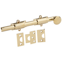 Deltana 8SB003 HD Solid Brass 8-Inch Surface Bolt