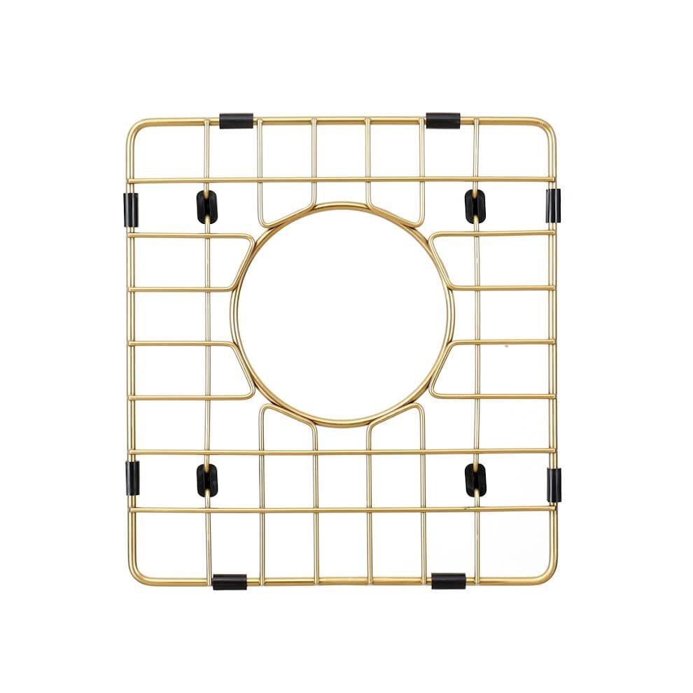 Starstar Sinks Protector Matte Gold 304 Stainless Steel Kitchen Sink Bottom Grid Rack (10.5 L X 13.25 W) 799206797585