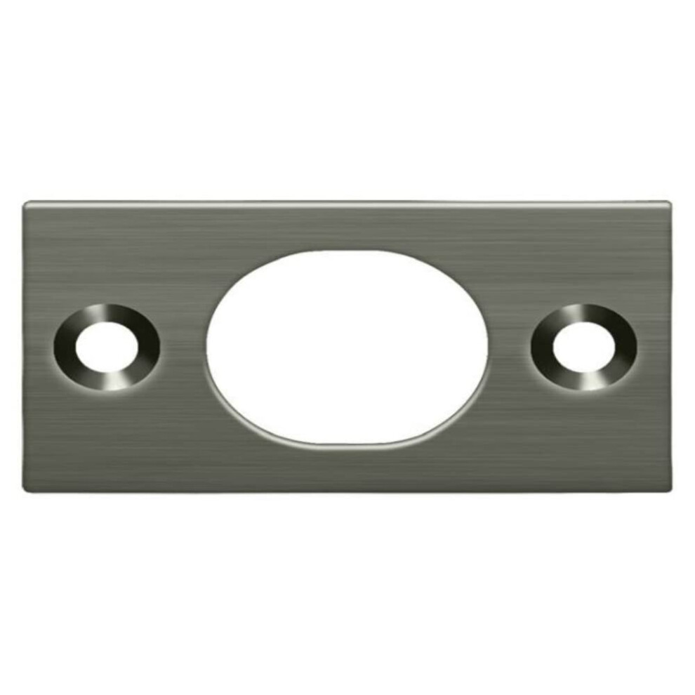 Deltana Sp6fbu15a Strike Plate For 6"""" Flush Bolt Antique Nickel 1"""" X 1-3/4"""" 760923558230