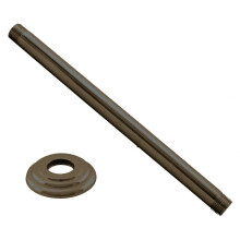 Westbrass 1/2"""" IPS x 12"""" mennyezetre szerelheto zuhanykar karimval olajjal drzslt bronz D3612A-12