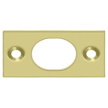 Deltana sp6fbu3 strejkeplade til 6 """" flush bolt poleret messing 1 """" x 1-3/4 """"