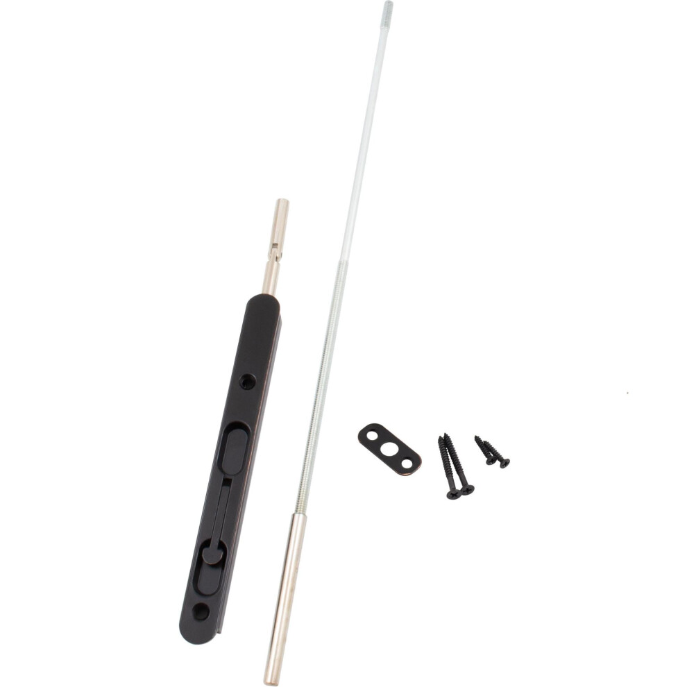 Stone Harbor Hardware Erweiterter Klapphebel-B Ndelriegel, 45,7 Cm, Vintage-Bronze-image