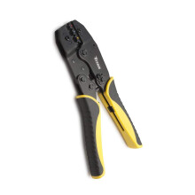 TITAN 11477 Ratcheting Wire Terminal Crimper Tool for Insulated Terminals Fixed Jaw Crimper