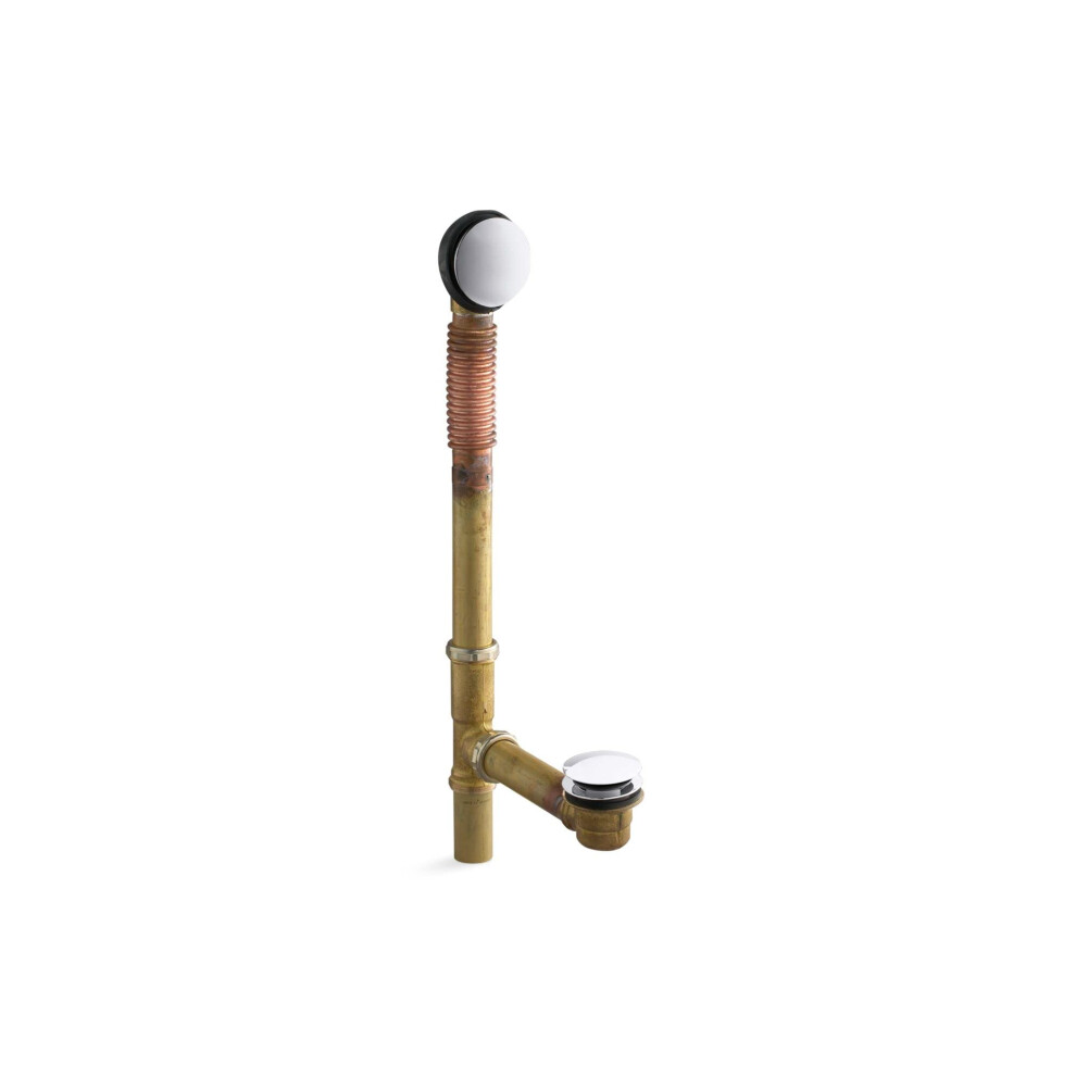 Photos - Other Bathroom Accessories Kohler 7259-CP ClearFlo Brass toe tap bath drain Polished Chrome 