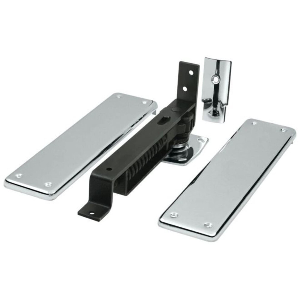 Deltana Dash95u26 Double Action Solid Brass Spring Hinge With Solid Brass Cover Plates 760923227204