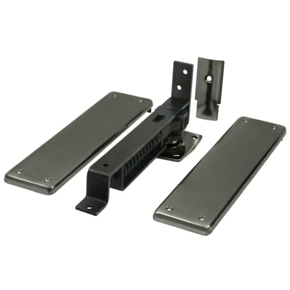 Deltana Dash95u15a Double Action Solid Brass Spring Hinge With Solid Brass Cover Plates 760923227006