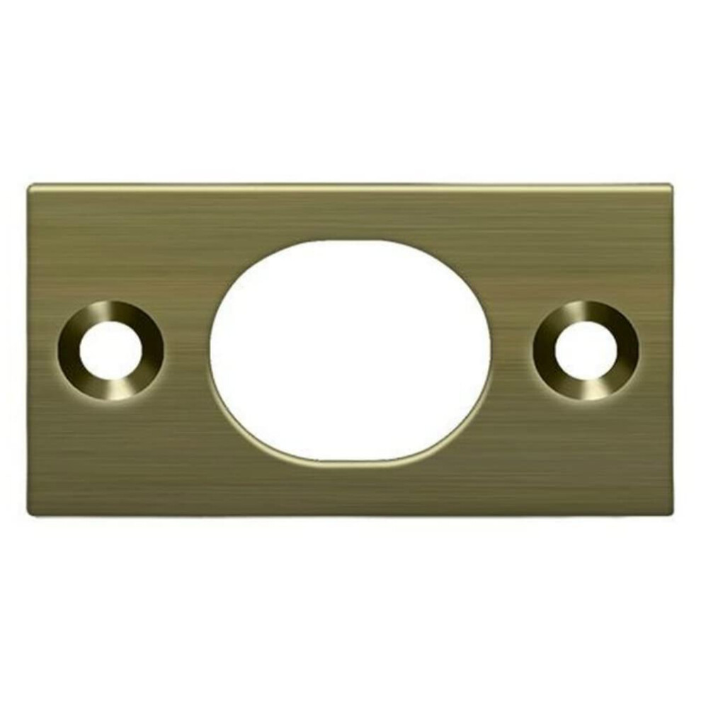 Deltana Sp6fbu5 Strike Plate For 6"""" Flush Bolt; Antique Brass Finish 760923557202