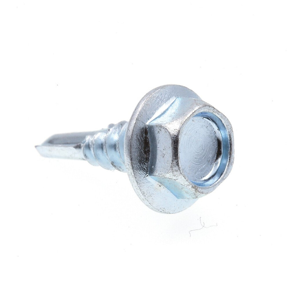 Vis    t  le autoperceuse Prime-Line 9032392, t  te hexagonale dent  e, n   10 x 5/8 po, acier zingu  , paquet de 100