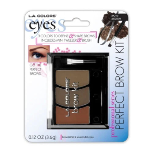 L.A. COLORS Perfect Brow Kit Medium CBK210A