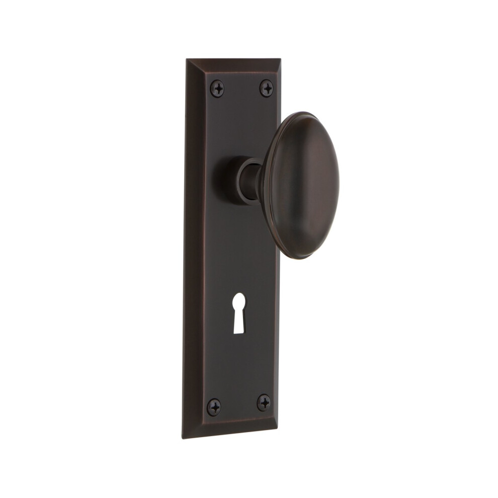 Photos - Door Handle Nostalgic Warehouse New York Plate & Homestead Door Knob 703903
