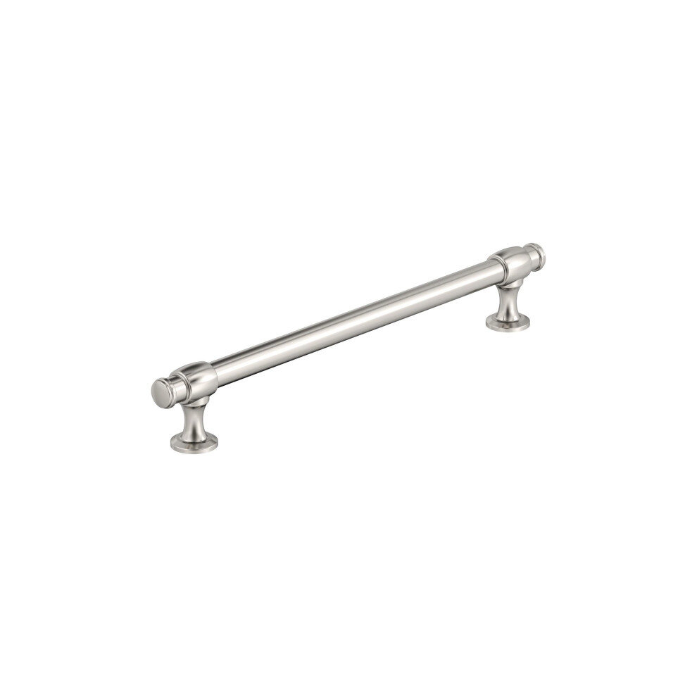 Amerock BP36768PN | Winsome 7-9/16 inch (192mm) Center-to-Center Polished Nickel Cabinet Pull | Kitchen Cabinet Hardware | Furniture Hardware | Drawer-image-OPC-PGTH9GS-NEW