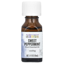 Aura Cacia, Reines Ätherisches Öl, Süße Pfefferminze, 0,5 fl oz (15 ml)