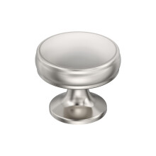 Amerock BP36793PN | Bermd 1-1/4 tum (32 mm) diameter polerad nickel skpknopp | Hrdvara fr kksskp | Mbelbeslag | Ldhandtag