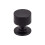 Top Knobs TK821BLK Serene Collection 1-1/8"""" Lily Knob Flat Black 1