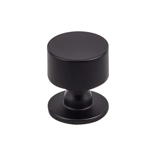 Top Knobs TK821BLK Serene Collection 1-1/8"""" Lily Knob Flat Black