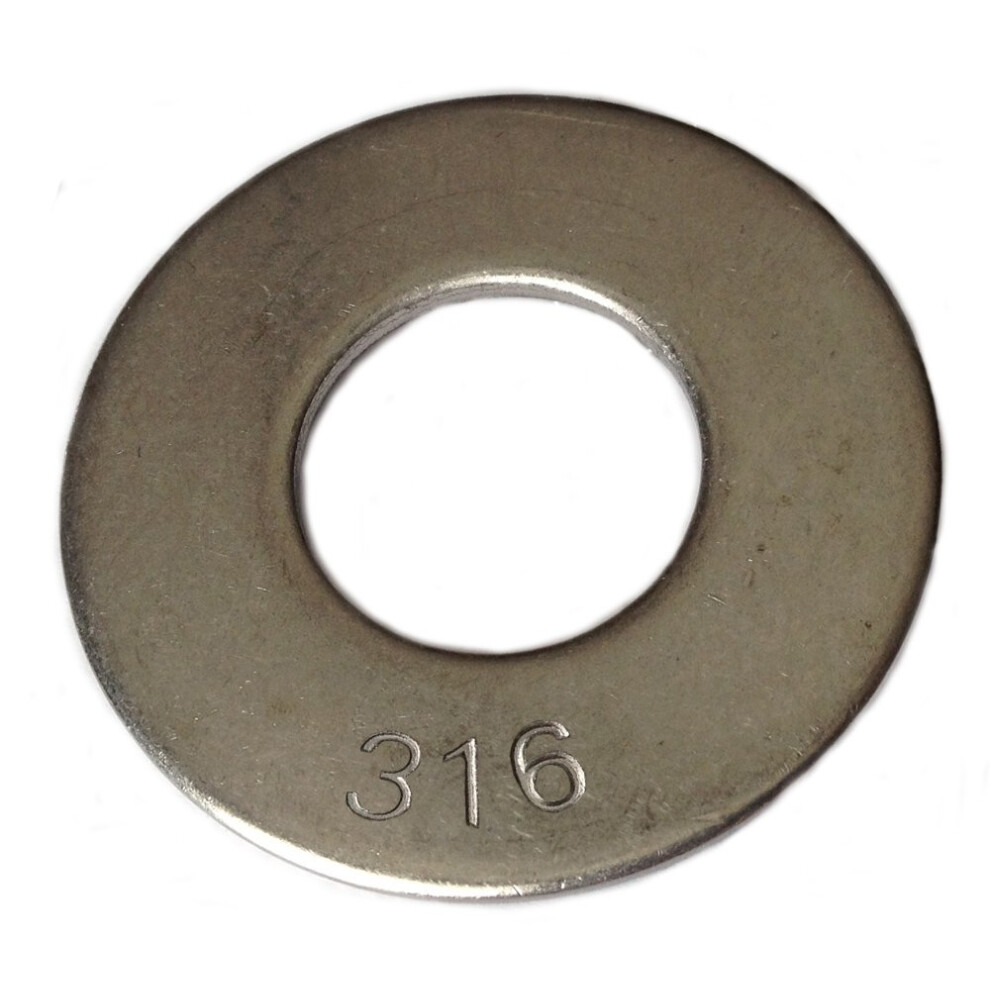 Type 316 Stainless Steel Common Flat Washers Size 1/2"""" (pack of 50pcs) Marine Bolt Supply-image-OPC-PGTH9V6-NEW