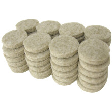 Shepherd Hardware 9972 1-Inch Heavy Duty Self-Adhesive Felt Furniture Pads 48-Count Beige
